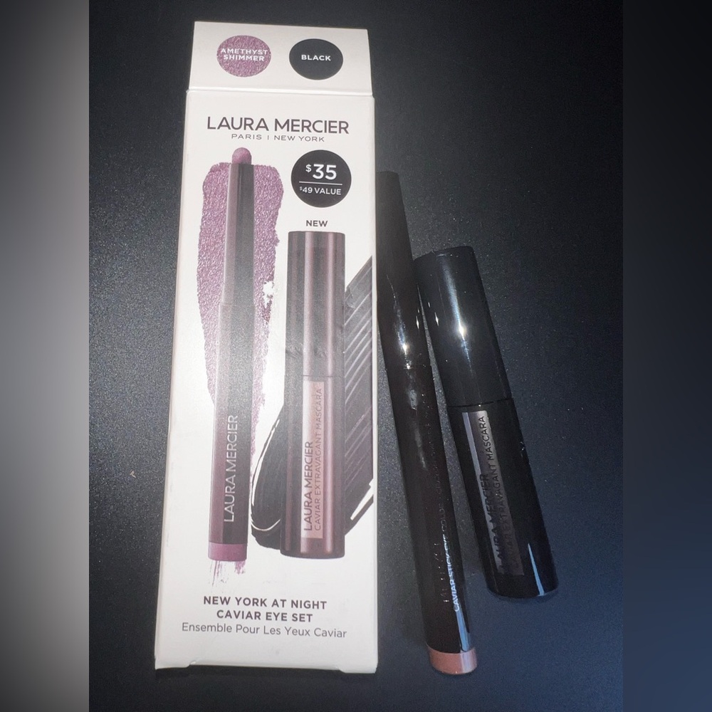 Laura Mercier New York at Night Caviar Eye Set – Amethyst with Full Size Eyeshad